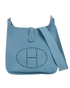 Evelyne 33 GM In Togo Blue Jean, front view